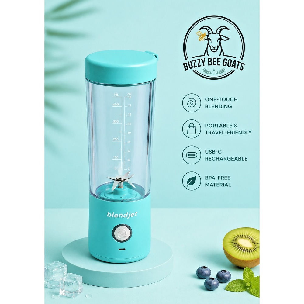 BLENDJET ONE PLUS PORTABLE BLENDER USB RECHARGEABLE 12OZ TEAL